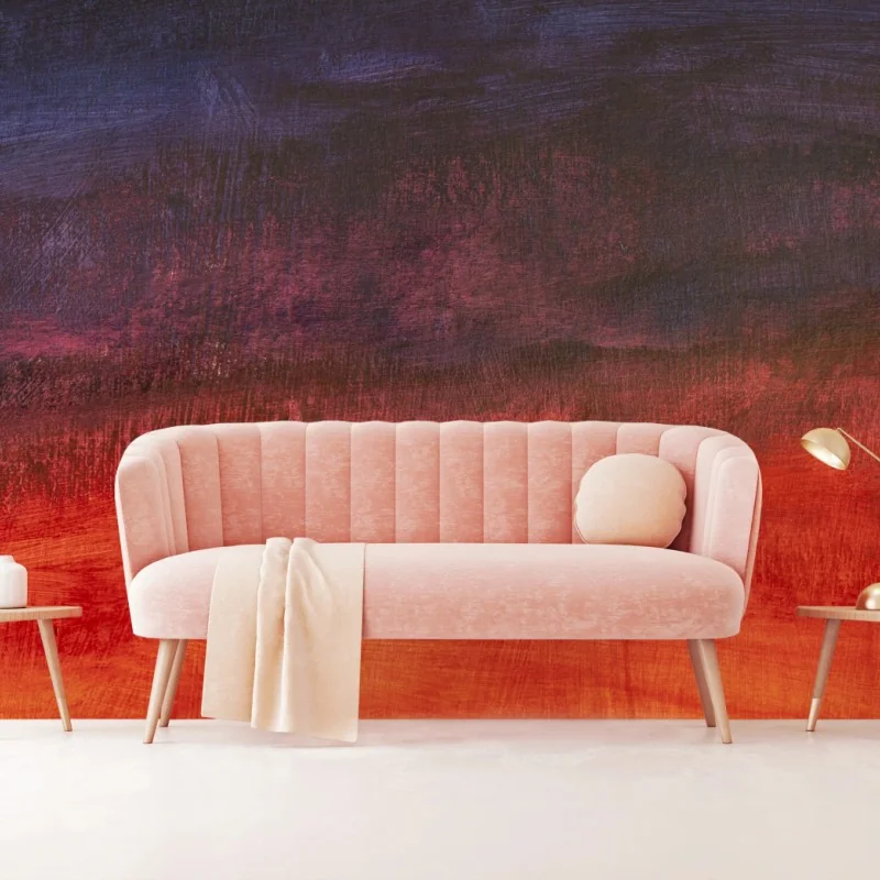 Wall mural vibrant sunset gradient