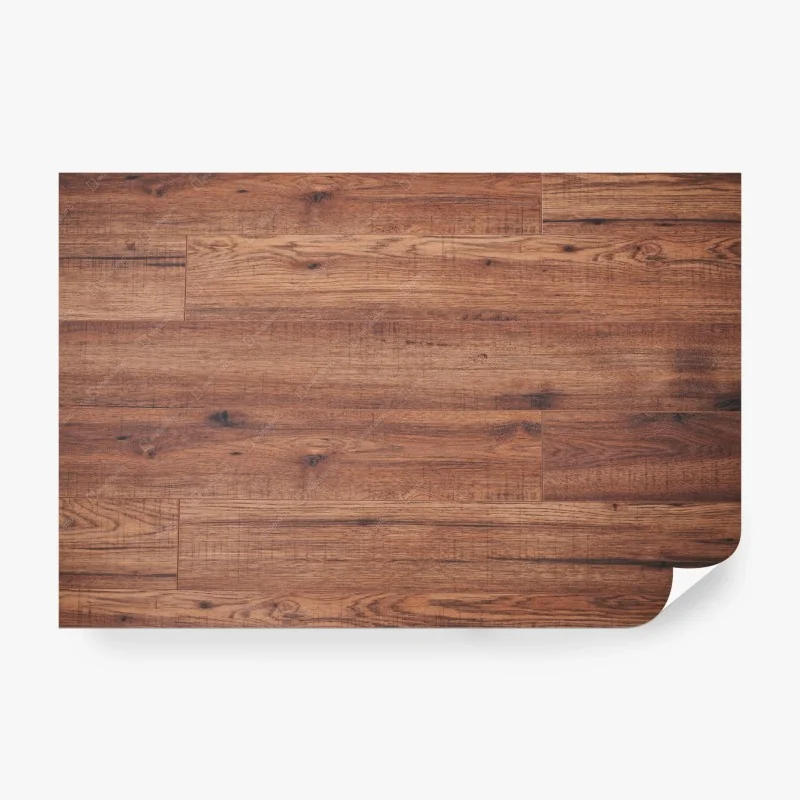 Wall mural warm brown wood texture backdrop
