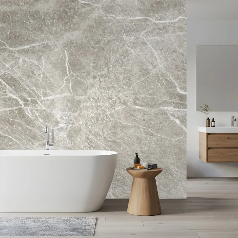 Wall mural subtle gray marble texture