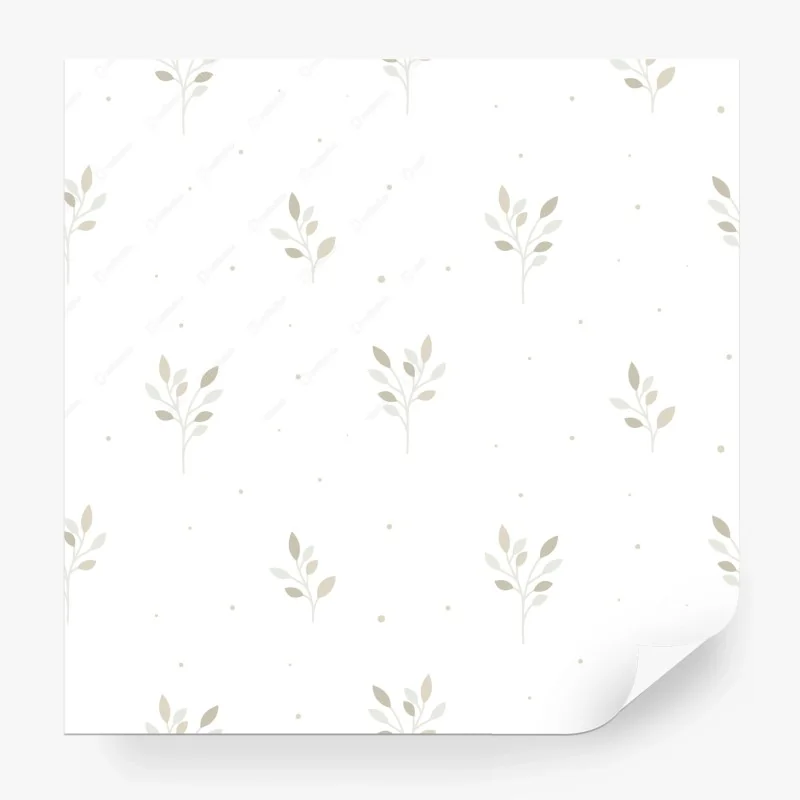 Wall mural soft botanical leaf pattern • Wallissimo® Wall mural soft botanical leaf pattern • Wallissimo®