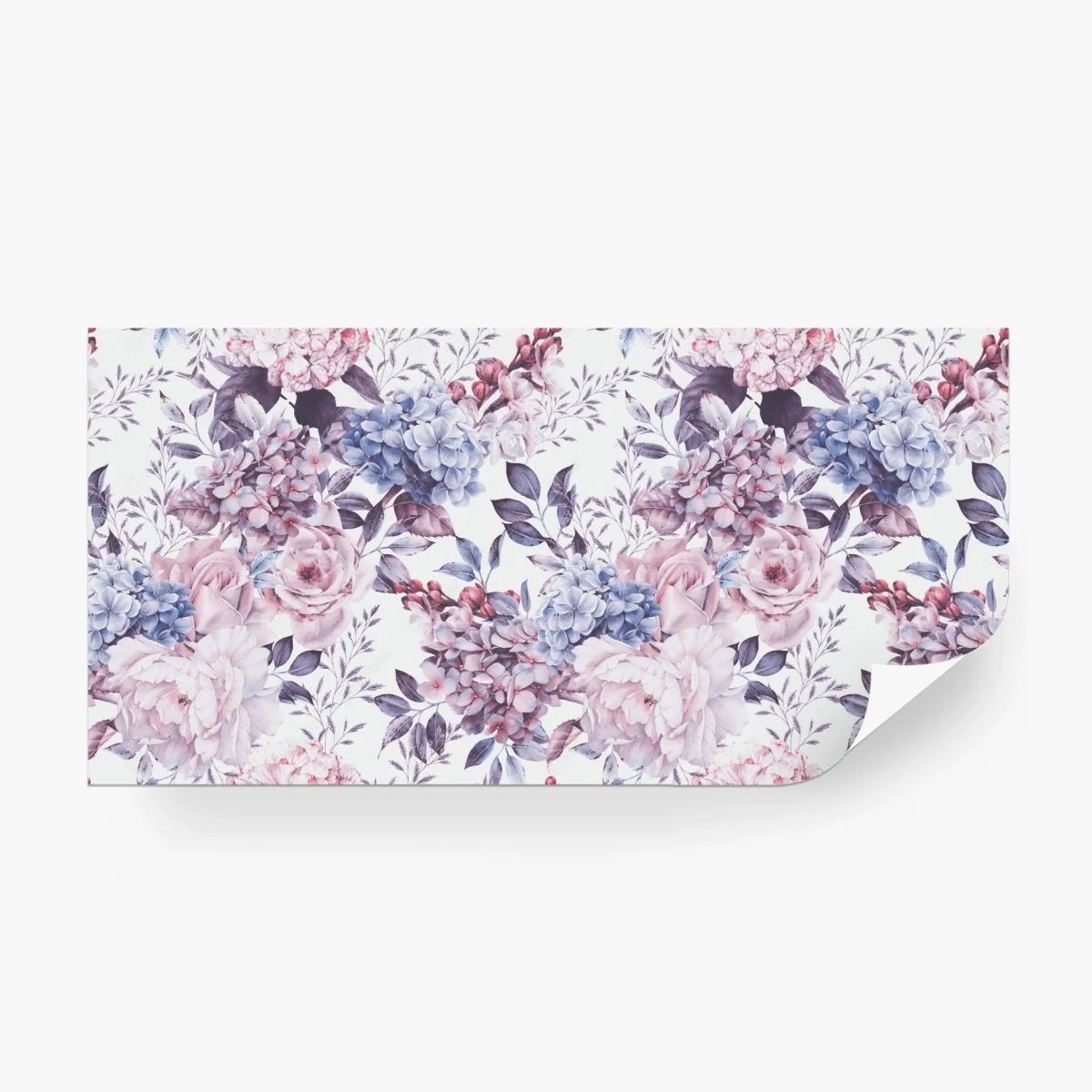 Wall mural pastel watercolor floral pattern • Wallissimo® Wall mural pastel watercolor floral pattern • Wallissimo®