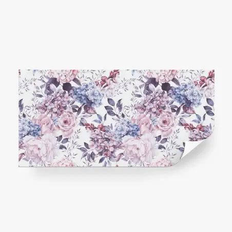 Wall mural pastel watercolor floral pattern • Wallissimo®