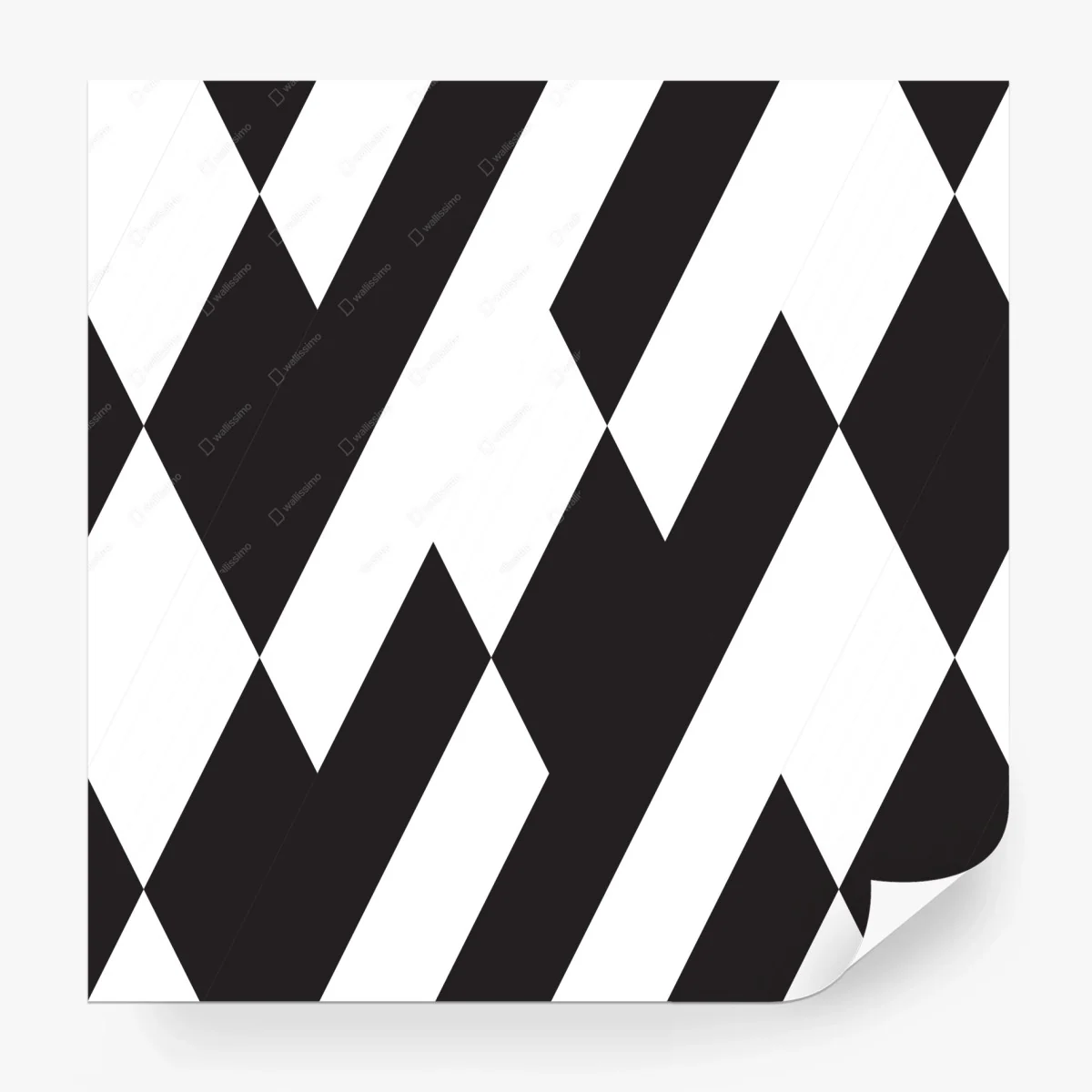 Wall mural bold black and white geometric pattern • Wallissimo® Wall mural bold black and white geometric pattern • Wallissimo®