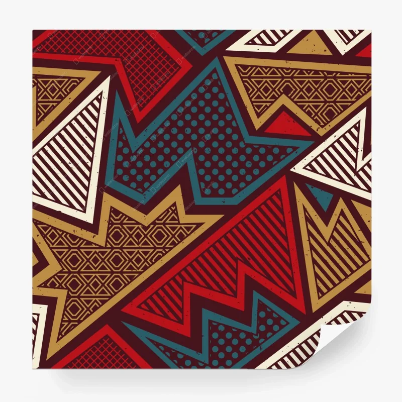 Wall mural bold geometric star pattern