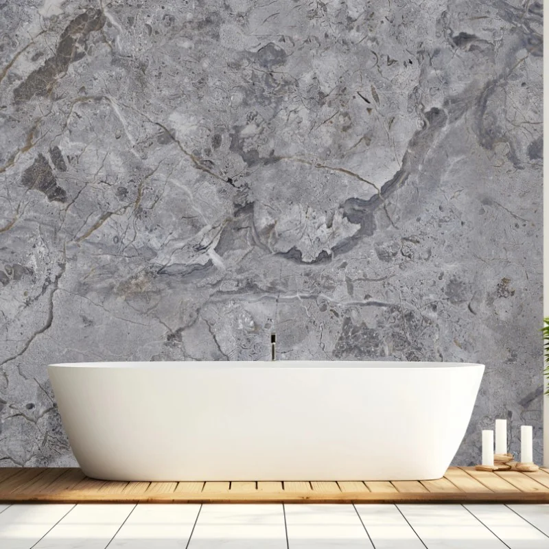 Wall mural gray marble texture wall art