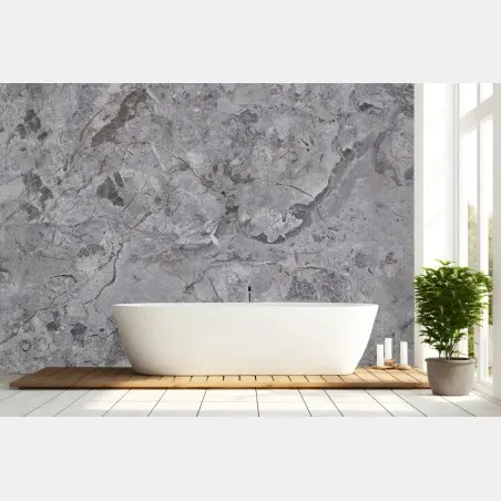 Wall mural gray marble texture wall art • Wallissimo®