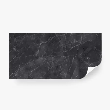 Wall mural black marble texture wall art • Wallissimo®