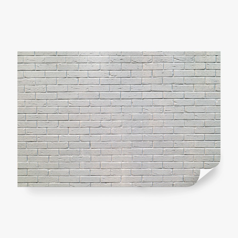 Wall mural white brick wall texture
