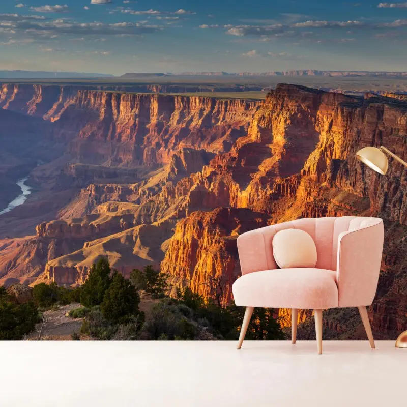 Wall mural sunset over the Grand Canyon