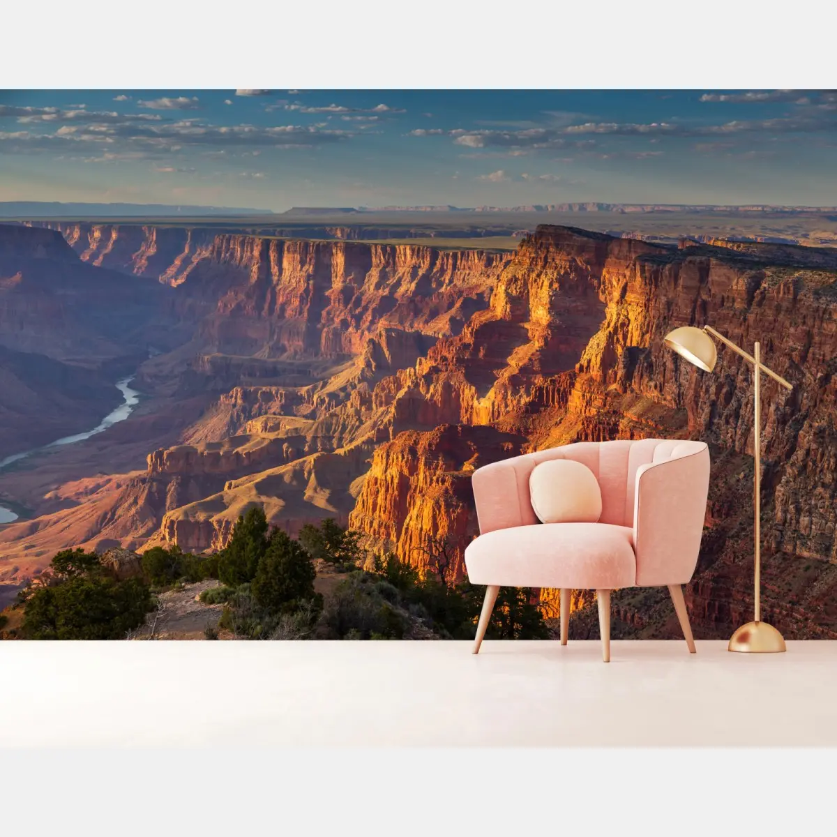Wall mural sunset over the Grand Canyon • Wallissimo®