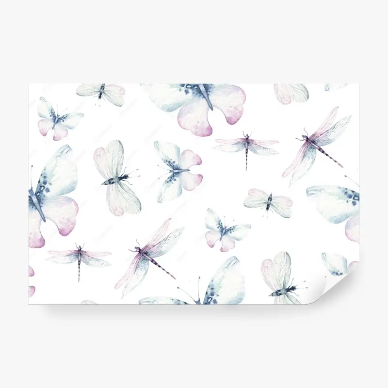 Wall mural serene mountain lake reflection • Wallissimo®