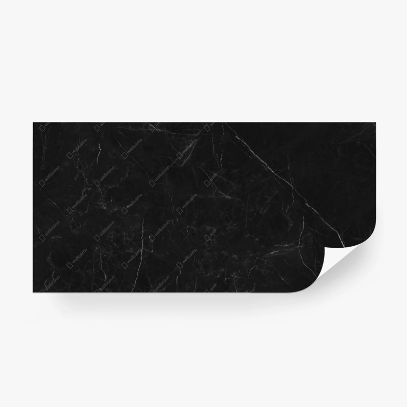 Wall mural black marble texture decor