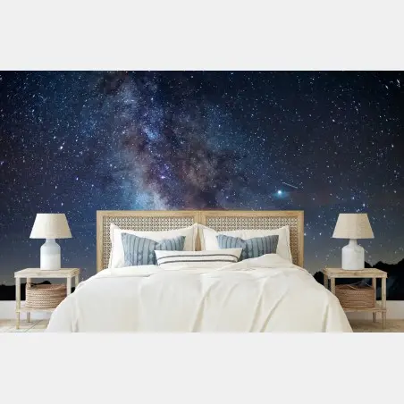 Wall mural milky way over the Alps • Wallissimo®