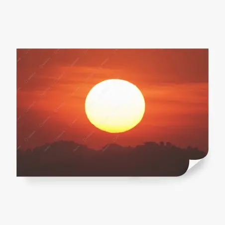 Wall mural golden sunset over cloud horizon • Wallissimo®