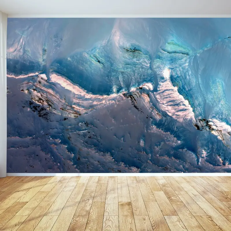 Wall mural turquoise glacier coastline