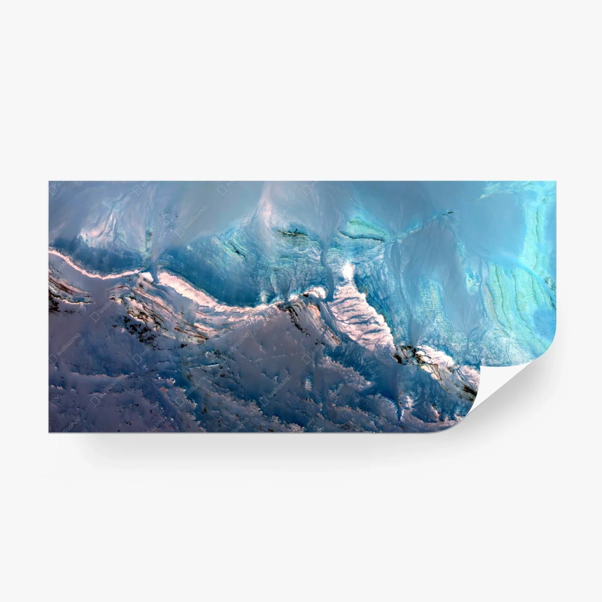 Wall mural turquoise glacier coastline • Wallissimo® Wall mural turquoise glacier coastline • Wallissimo®