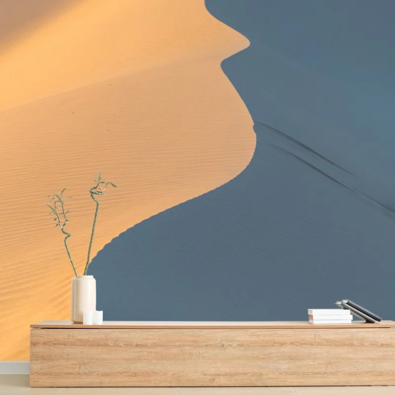 Wall mural golden dune curves • Wallissimo® Wall mural golden dune curves • Wallissimo®