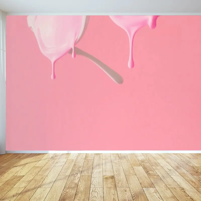 Wall mural melting pink sunglasses
