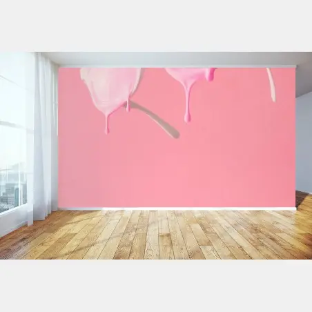 Wall mural melting pink sunglasses • Wallissimo®