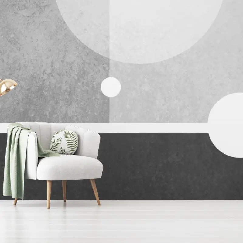Wall mural minimal geometric composition