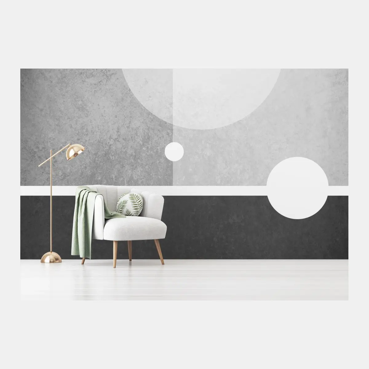 Wall mural minimal geometric composition • Wallissimo®
