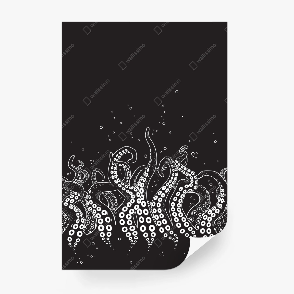 Wall mural octopus tentacle pattern • Wallissimo® Wall mural octopus tentacle pattern • Wallissimo®