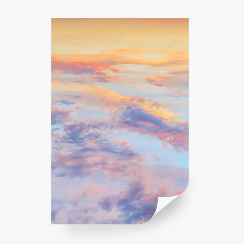 Wall mural serene pastel sunrise sky