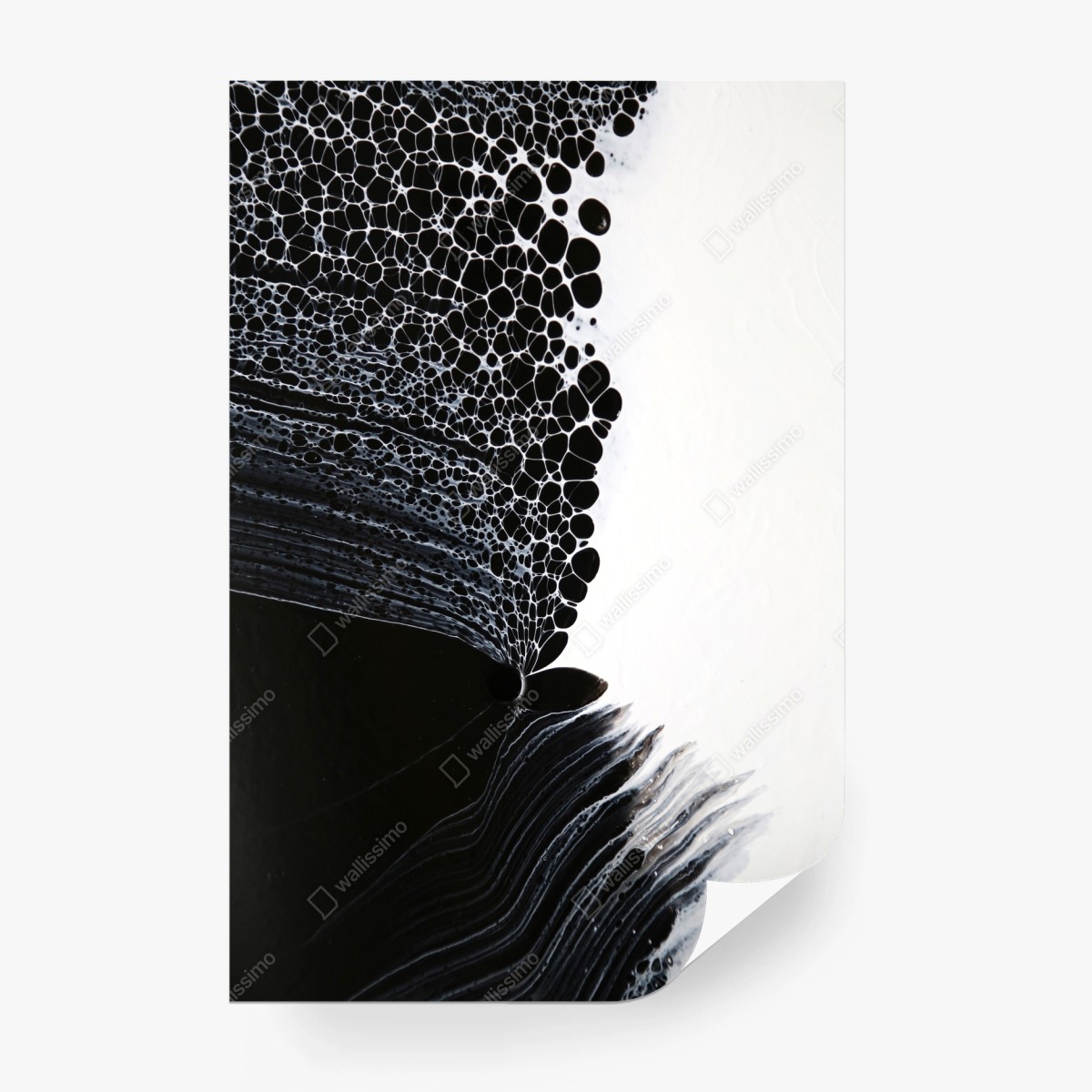 Wall mural monochrome cellular flow • Wallissimo® Wall mural monochrome cellular flow • Wallissimo®