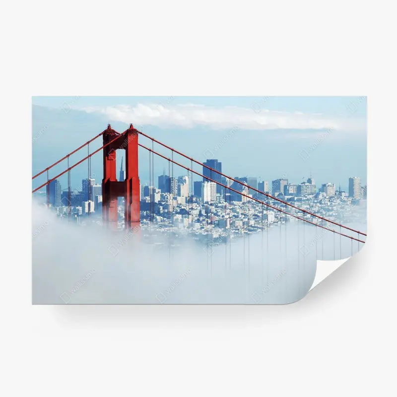 Wall mural Golden Gate Bridge in the mist