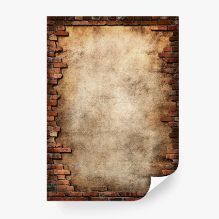 Wall mural exposed brick and plaster texture • Wallissimo®