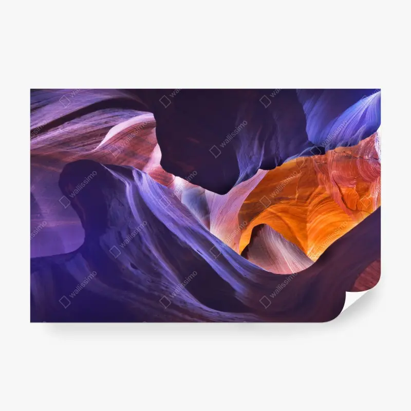 Wall mural Antelope Canyon in orange and violet