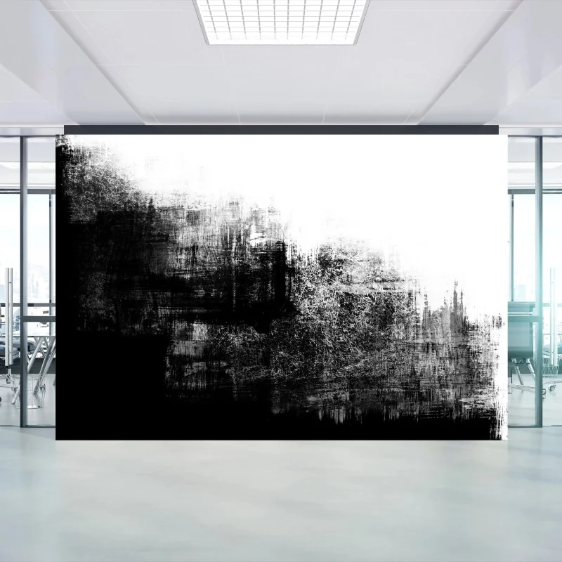 Wall mural monochrome grunge texture