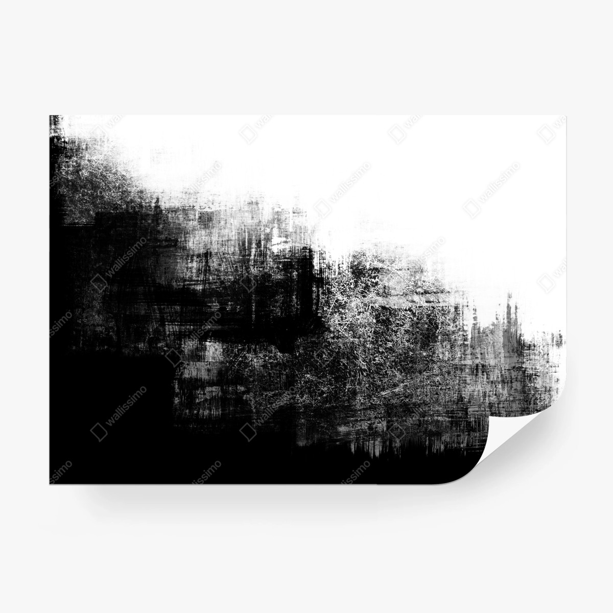 Wall mural monochrome grunge texture • Wallissimo® Wall mural monochrome grunge texture • Wallissimo®