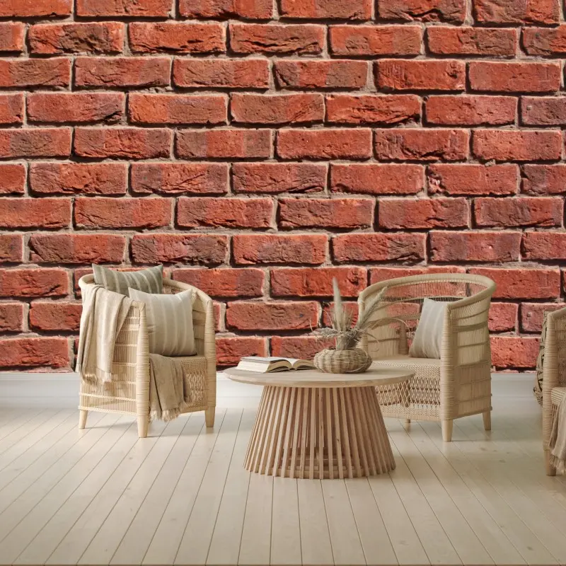 Wall mural seamless red brick wall pattern