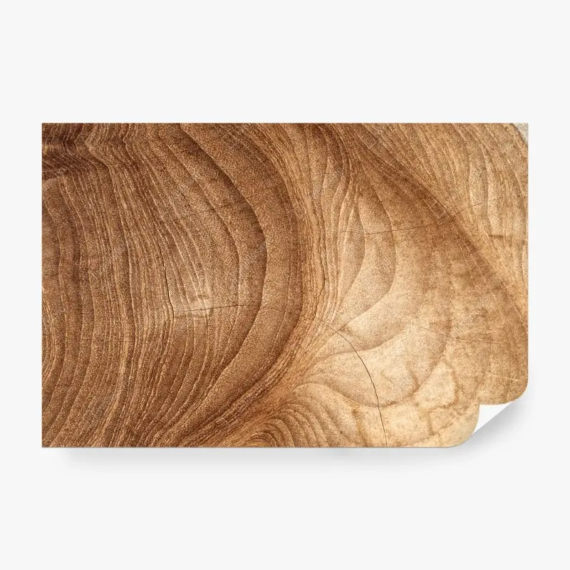 Wall mural natural wood grain pattern