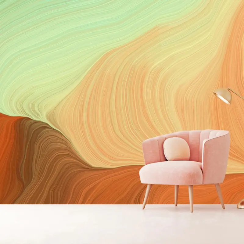 Wall mural dreamy sandy wave abstract