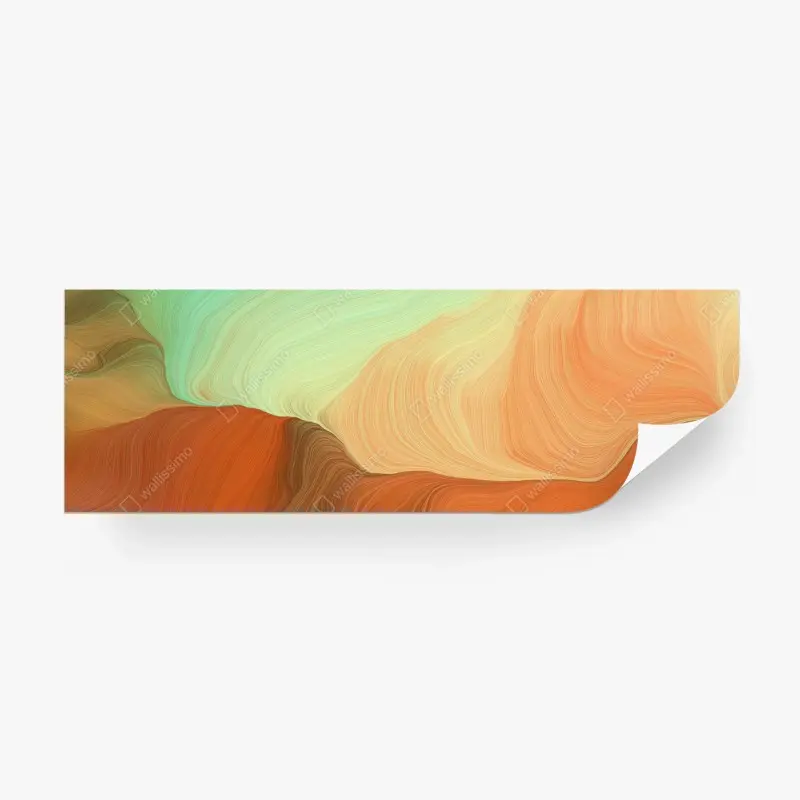 Wall mural dreamy sandy wave abstract