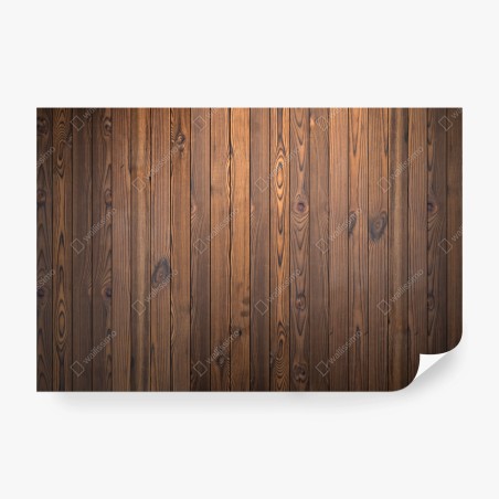 Wall mural rustic wooden plank wall background • Wallissimo®