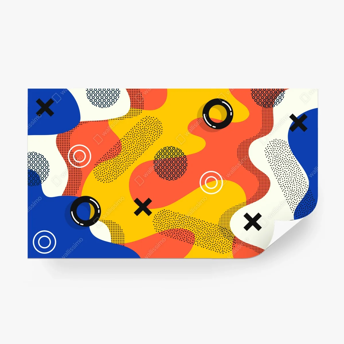 Wall mural vibrant abstract geometric pattern • Wallissimo® Wall mural vibrant abstract geometric pattern • Wallissimo®