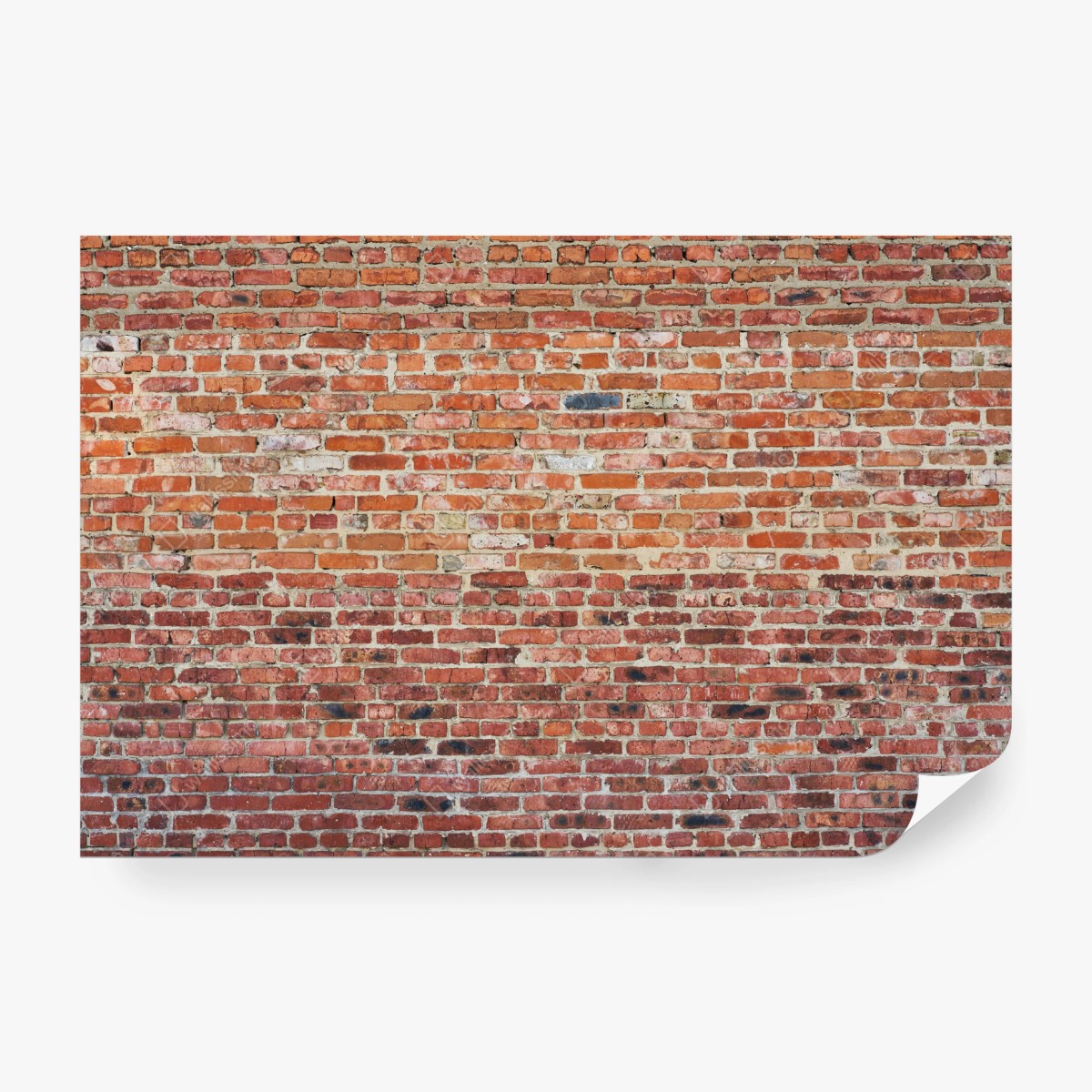 Wall mural exposed red brick texture • Wallissimo® Wall mural exposed red brick texture • Wallissimo®