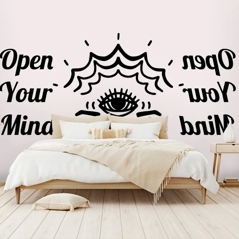 Wall mural open your mind third eye illustration