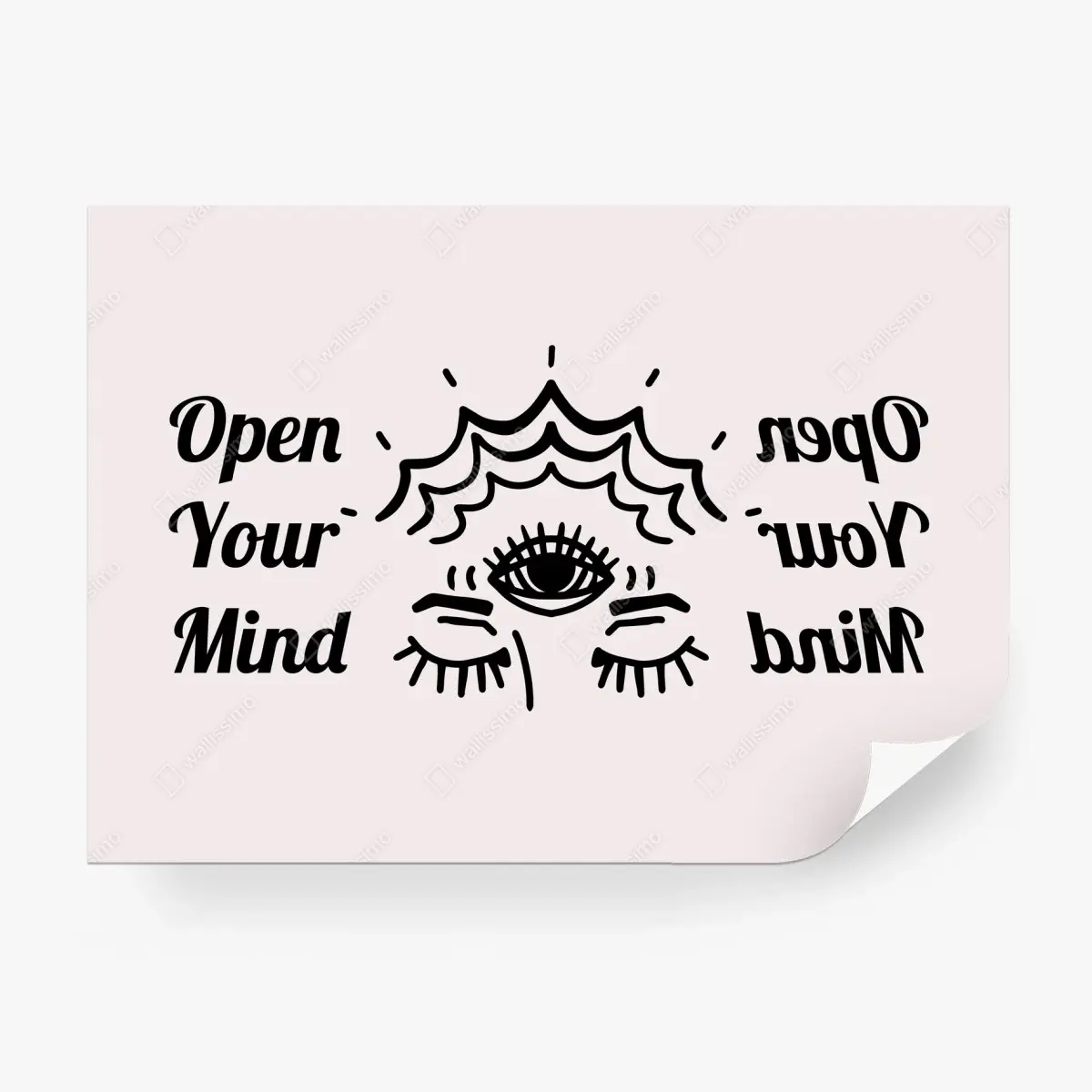 Wall mural open your mind third eye illustration • Wallissimo®
