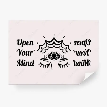 Wall mural open your mind third eye illustration • Wallissimo®