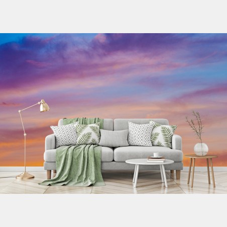 Wall mural vibrant sunset sky gradient • Wallissimo®