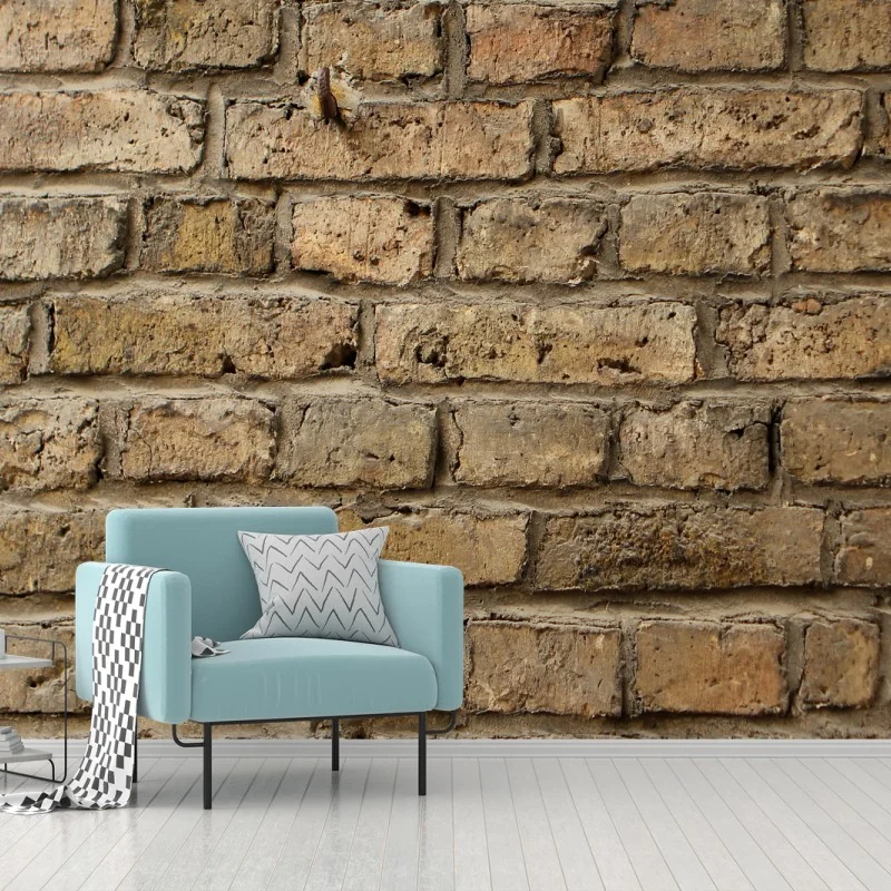 Wall mural rustic exposed brick wall texture • Wallissimo®
