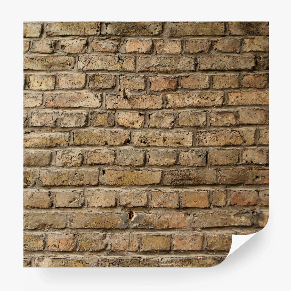 Wall mural rustic exposed brick wall texture • Wallissimo®