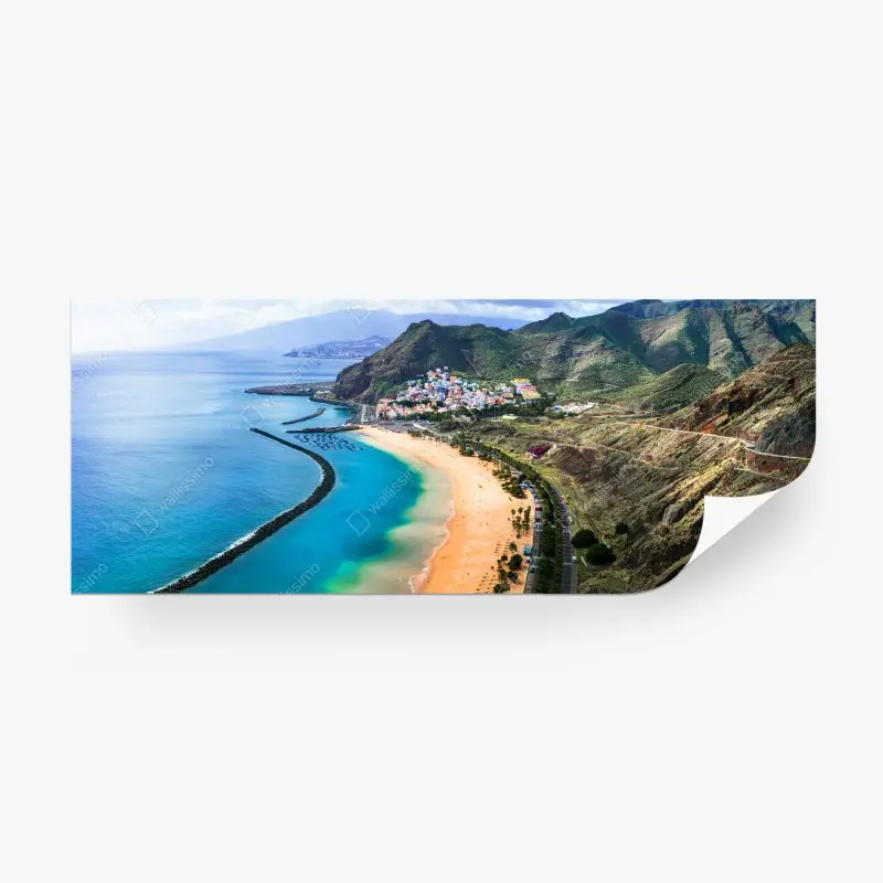 Wall mural turquoise bay coastal panorama
