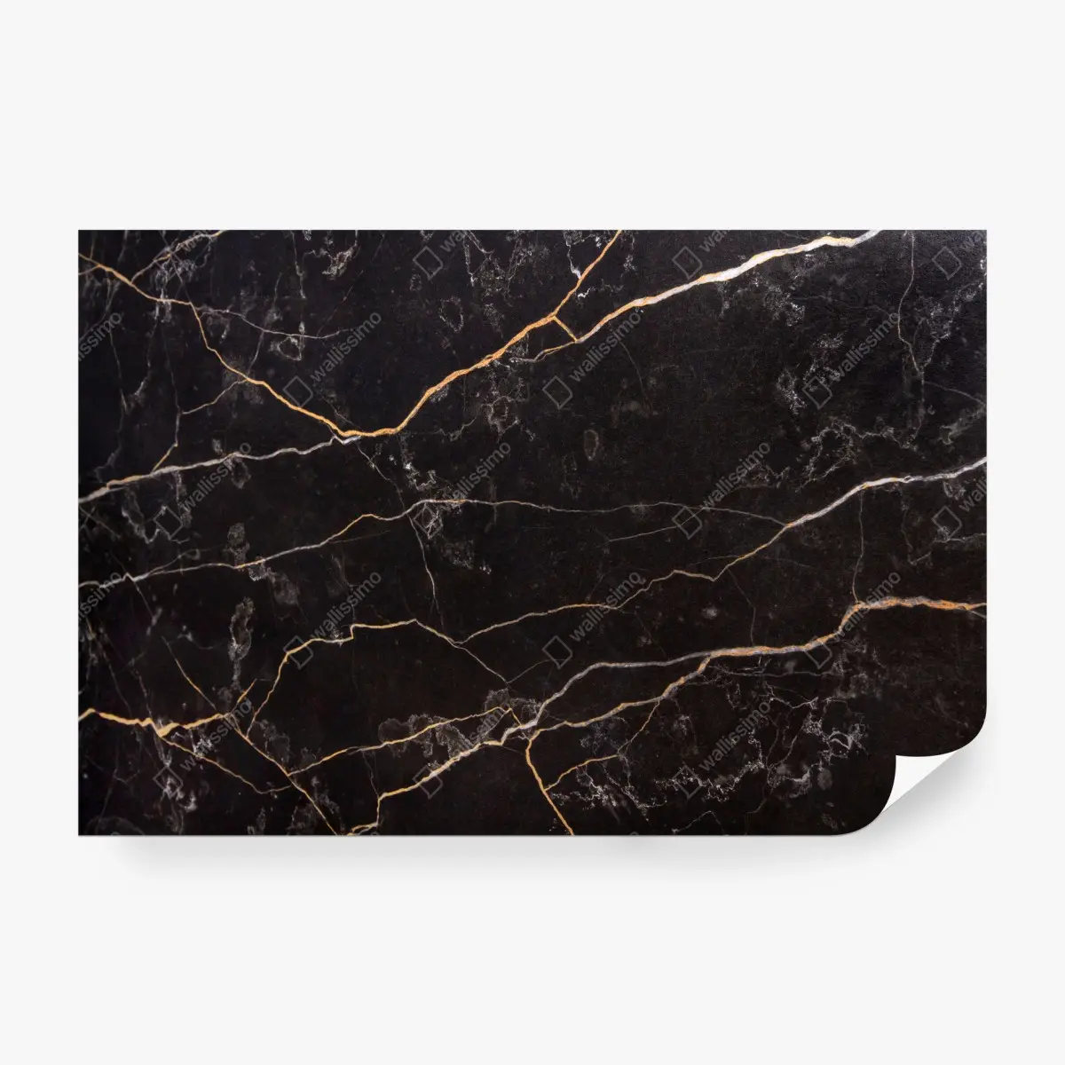 Wall mural black marble with gold veins • Wallissimo® Wall mural black marble with gold veins • Wallissimo®