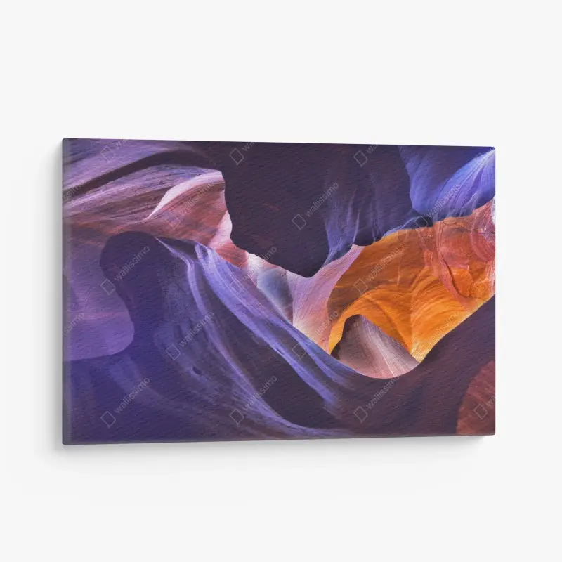 Canvas print Antelope Canyon in orange and violet