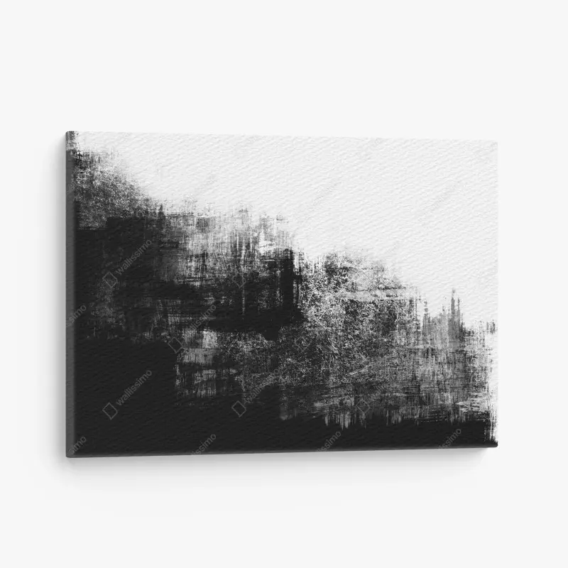 Canvas print monochrome grunge texture